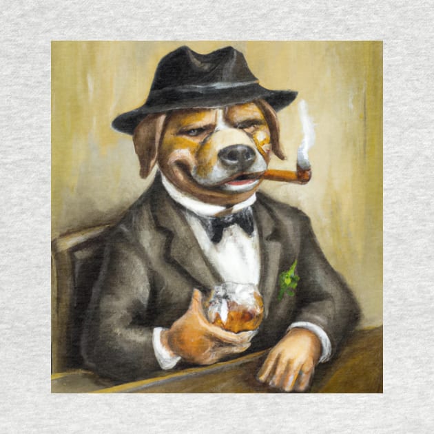 The DogFather OilPaint by KonczStore